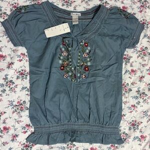 NWT floral y2k blouse